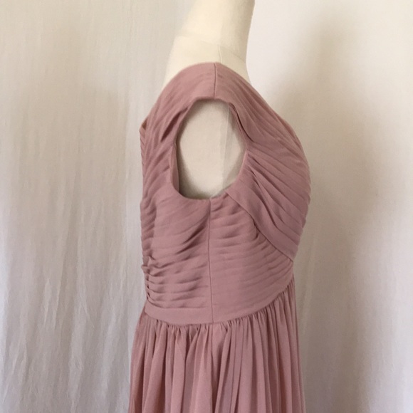 JJ’S HOUSE womens 16 special occasion formal dress dusty pink pockets NEW - Picture 7 of 15